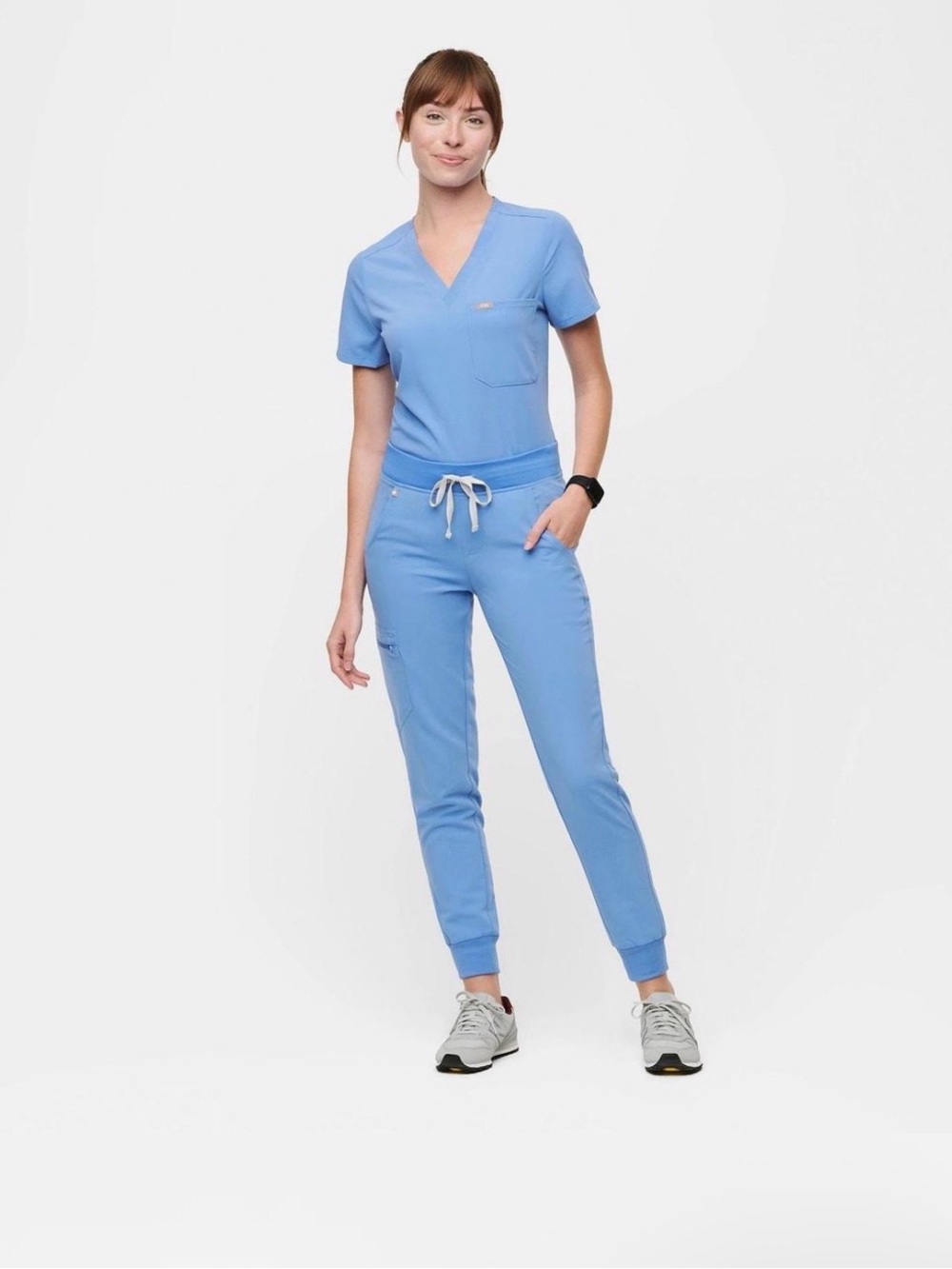 Figs Light Blue Scrub Set